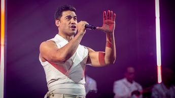 Carlos Rivera se entregó por completo a su público. | Cortesía