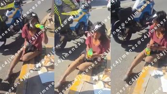 Captan a hombre con picahielos clavado en la cabeza en calles de la alcaldía Cuauhtémoc, CdMx. / Carlos Jiménez