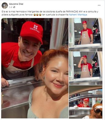 Ella fue la internauta que comenzó a compartir sus fotos con Mauricio Ochmann en la cafetería.