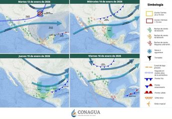 Diversos estados de México experimentan bajas temperaturas debido a una masa de aire polar | @conagua_clima vía X