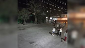 Los jóvenes se toparon y dieron inicio a una riña.