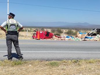 El vehículo pesado circulaba hacia Monterrey en un tramo recto con una ligera pendiente. | Agustín Martínez