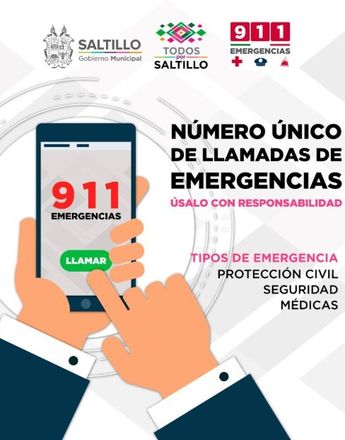 Mediante la aplicación 911 puedes reportar situaciones de emergencia o peligro.