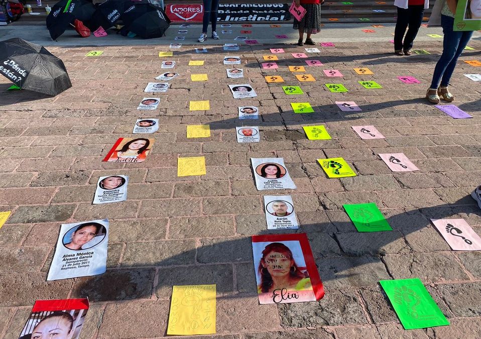 Amores, el colectivo de familiares de desaparecidos realizó una protesta pacífica. | Pamela Villanueva