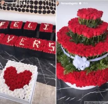 Canelo Álvarez y Fernanda Gómez celebraron aniversario de bodas.