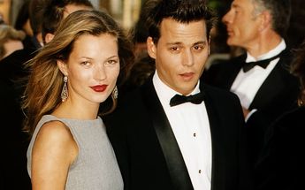 Kate Moss y Johnny Depp en un evento de alfombra roja en los años 90 / Universal Pictorial Press