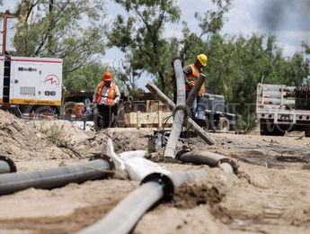 Se ha logrado la extracción de más de 148 mil metros cúbicos de agua en el pozo de carbón./ Jorge Sánchez.