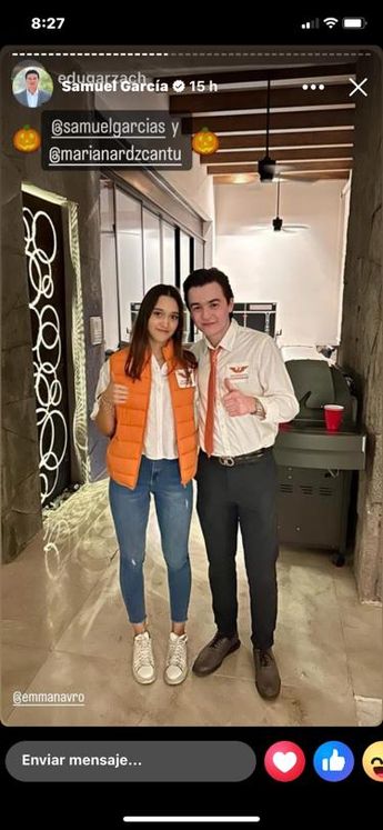 Mariana Rodríguez y Samuel García disfraz | Cortesía