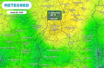La semana iniciará con predominio de nublados y tormentas entre la tarde y noche, la temperatura máxima será de 22 °C / Meteored
