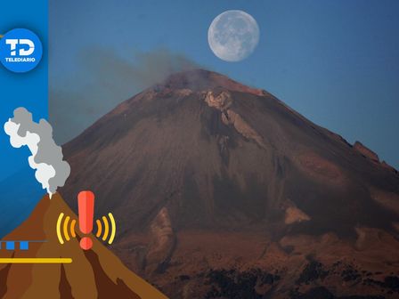 Actividad del volcán Popocatépetl / Agencia Es Imagen