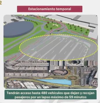 Estacionamiento temporal para el AICM / Semar