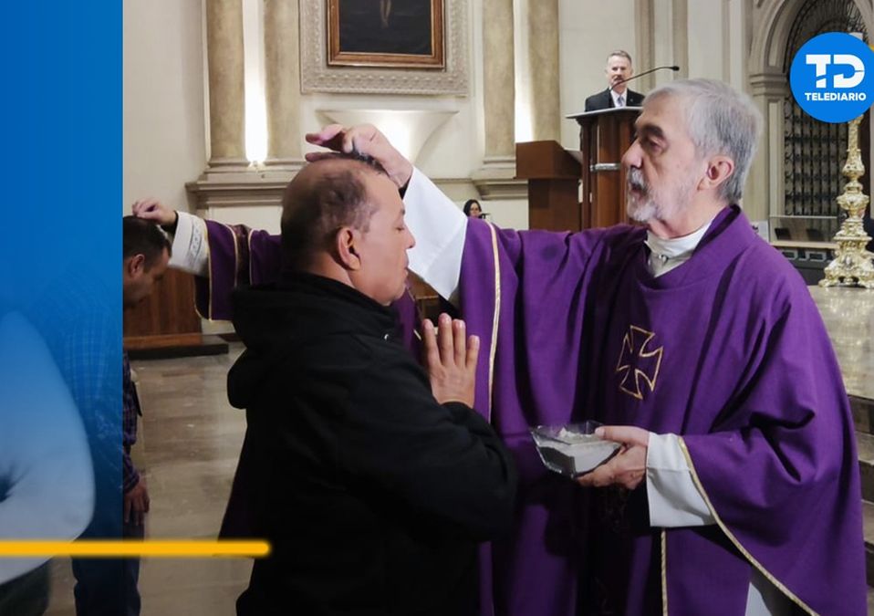 Fieles católicos acuden a imposición de ceniza en la Catedral de Monterrey. | Francisco Zúñiga