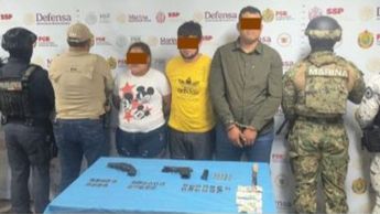 En el anexo detuvieron a cinco personas por su presunta vínculo con la delincuencia organizada. / Fluvio César Martínez