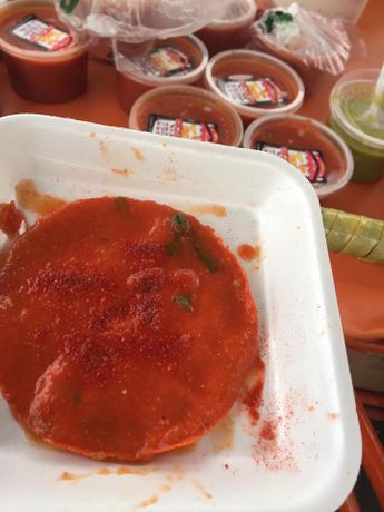 Benito puesto de tostadas en San Nicolás | Especial