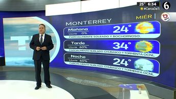 Clima Monterrey miércoles 10 julio