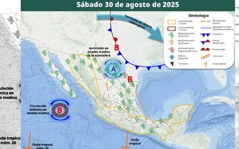 Clima México sábado 30 de agosto