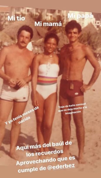 Aislinn Derbez aún guarda fotografías de Eugenio y Gabriela en su juventud / Cortesía