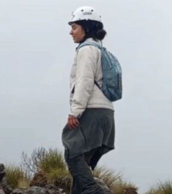 Ana Amelí se encontró con un grupo de senderistas en el Pico del Águila | Facebook