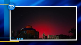 Aurora boreal vista en Iturbide | Cortesía