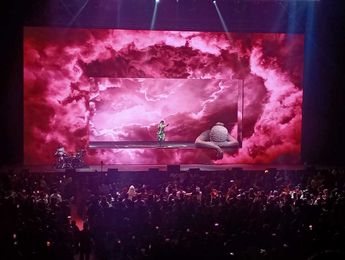 Escenario del concierto de Mon Laferte en Monterrey el 8 de marzo. | Tadeo Gómez