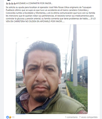 Hombre desaparecido en Escobedo | Especial