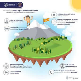 Recomendaciones para visitar el Nevado de Colima. | Imagen: Gobierno de Zapotlán El Grande