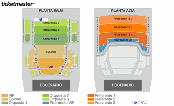 Mapa para El Rey León en Teatro Telcel / Ticketmaster