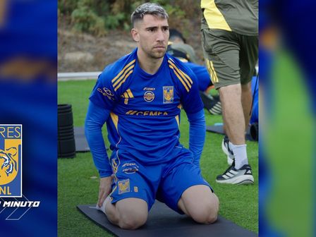 Fernando Gorriarán en el primer día de pretemporada en California / @TigresOficial