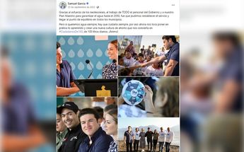 Samuel García sobre Plan Maestro de Agua en 2022 / Cortesía de Facebook