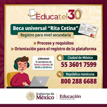 Los estudiantes de nuevo ingreso a secundaria ya pueden registrarse en la beca Rita Cetina | X @SEP_mx