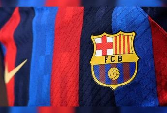 Escudo de Barcelona / CORTESÍA: @AFP