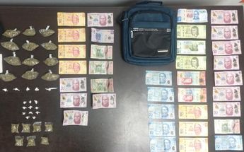 Droga y dinero encontrado en pareja | Cortesía