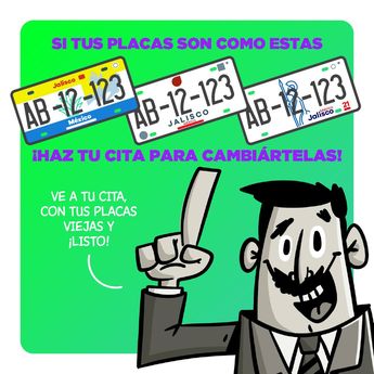 Placas con los diseños mostrados deberán de hacer el reemplacamiento | @PabloLemusN