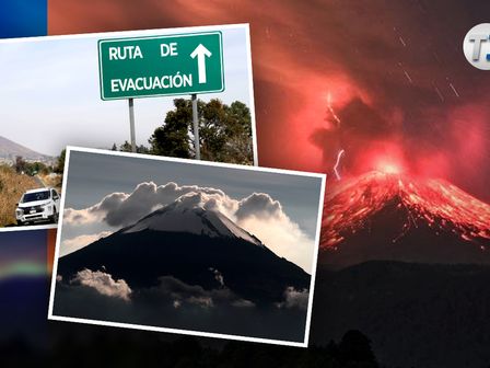 Erupción del popocatépetl / Óscar Ávila