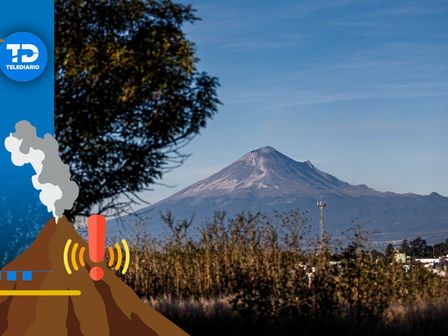 El volcán Popocatépetl amanece en calma durante la mañana de este 9 de noviembre / Agencia Es Imagen