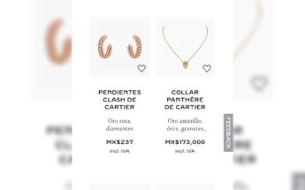 Los aretes Cartier fueron comprados por el usuario de X / Captura.