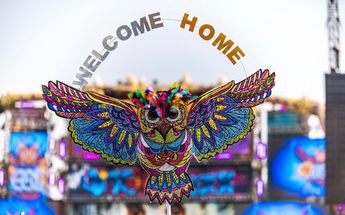 Tótem Guidelines inspirado en el búho, animal representativo del festival y que simboliza el disfrute de noche por parte de los asistentes / Twitter: