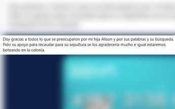 La mujer pidió apoyo para los gastos funerarios de su hija. | Especial