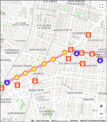 Ruta del Gran Desfile de Día de Muertos 2023 / mexicocity.cdmx.gob.mx