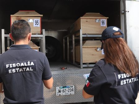 La Fiscalía de Jalisco recientemente colaboró en la inhumación de 10 cuerpos sin identificar. | Gobierno de Jalisco