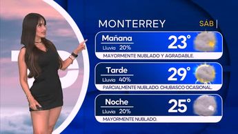 Pronóstico del tiempo en Monterrey para el sábado 27 de julio
