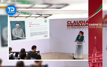 Zoé Robledo y Claudia Sheinbaum en el MIDE 25 de julio