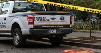 Patrulla de la Policía de Investigación de la Fiscalía General de Michoacán | Elizabeth Guzmán