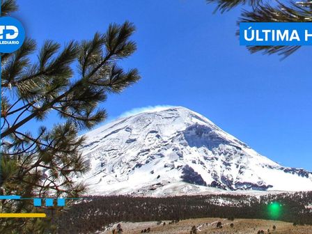 El semáforo de alerta volcánica del Popocatépetl está en Amarillo Fase 2 HOY 21 de febrero 2025 / Andrés Lobato