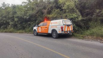 Accidente vial en Santiago, Nuevo León. | Cortesía