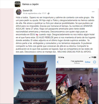 Denuncia del padre que no ha tenido contacto con su hija en Japón/ Especial