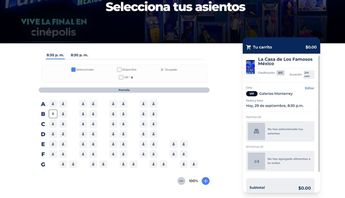 En algunas salas hay pocos lugares para las funciones. | Especial