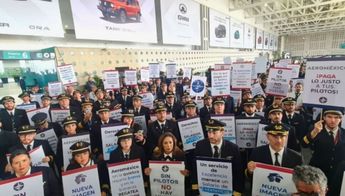Manifestación por parte de los pilotos de Aeroméxico | Especial