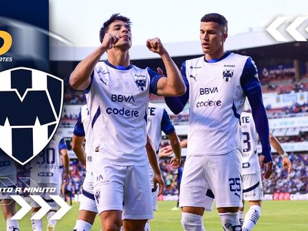 Óliver Torres festejando su gol ante Querétaro