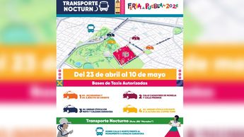 Mapa del transporte nocturno que se habilitará para la Feria de Puebla 2026 | Gobierno de Puebla